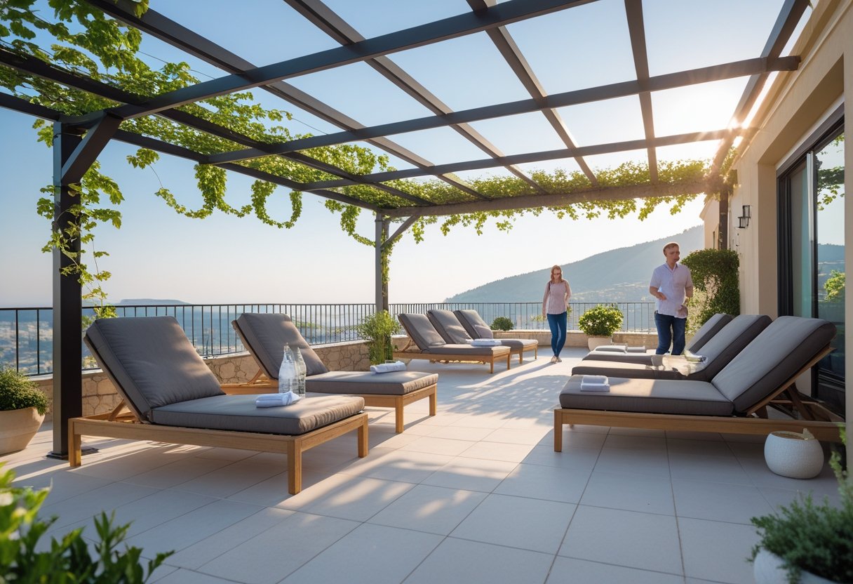 Sådan skaber du den perfekte terrasse med tagdækning og solsenge